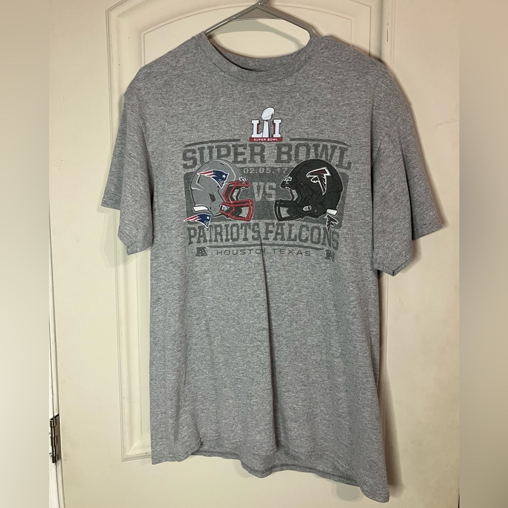 Super Bowl LI 2017 Patriots Falcons Shirt L
